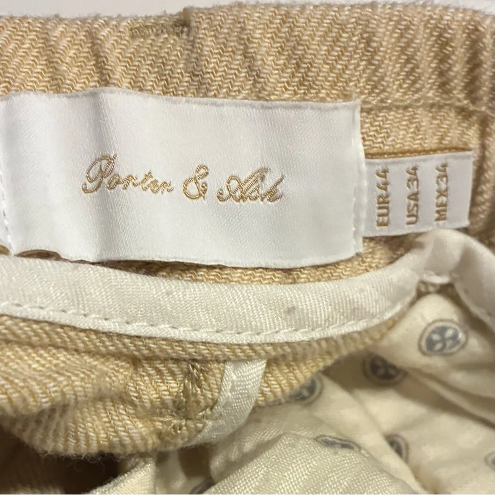 Porter Ash Linen Pants 34 Resort Beach Preppy Summer Casual Comfort Lightweight